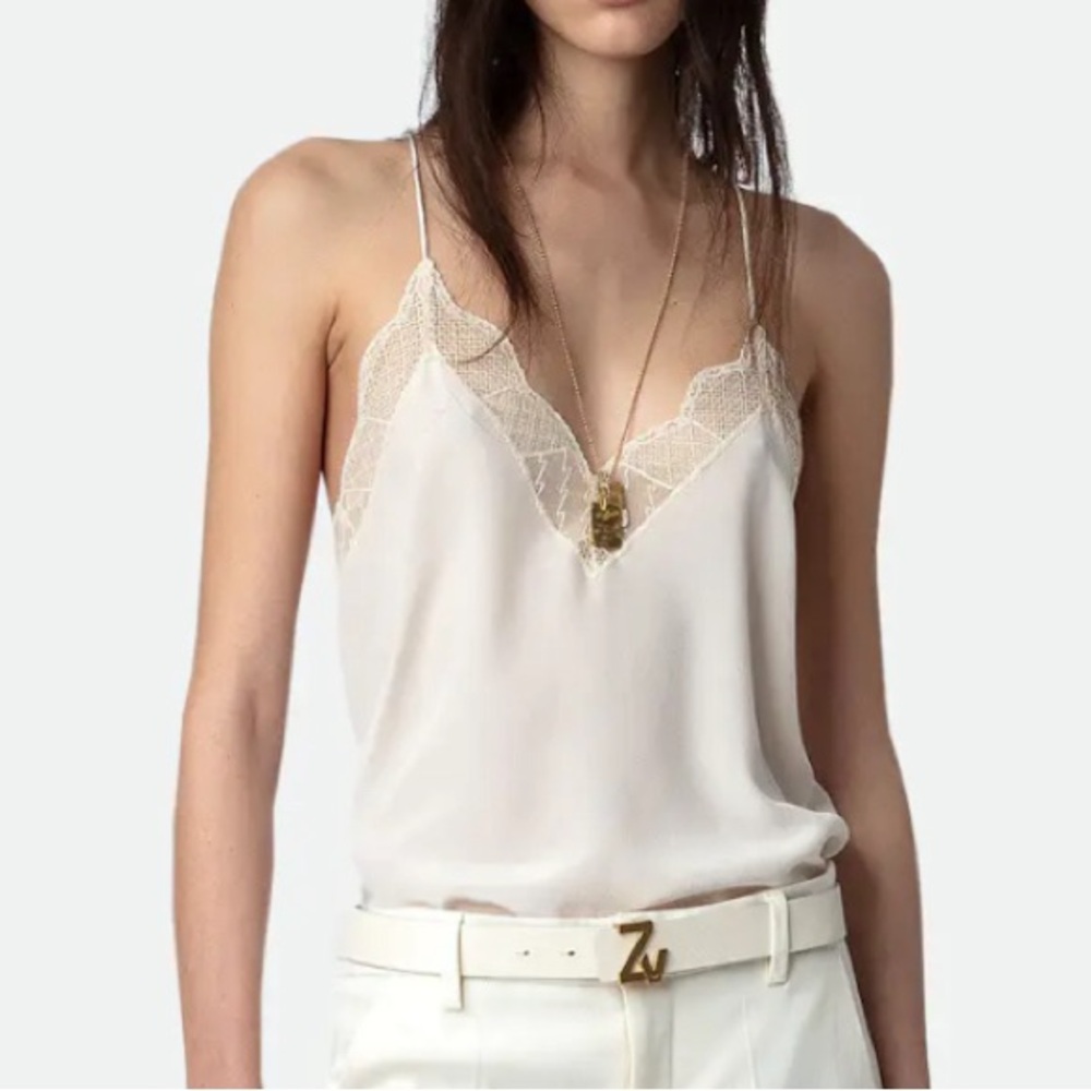 Zadig & Voltaire brand new silk top, size M.